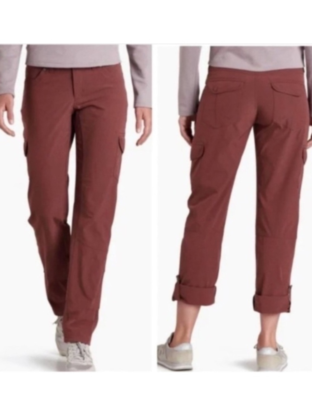 KUHL FreeFlex Roll-Up Pant in Bordeaux Women’s Size 8 Regular